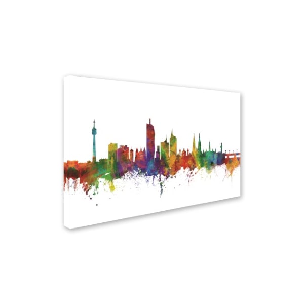 Michael Tompsett 'Vienna Austria Skyline II' Canvas Art,16x24